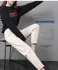 2025 Summer Beige High-Waist Slimming Loose Women's Jeans - Nine-Point Daddy Style