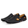 New  Summer Breathable Leather Shoes Men Casual LoafersDesign Handmade Men Flats Soft Leather Moccasins Boat Shoes