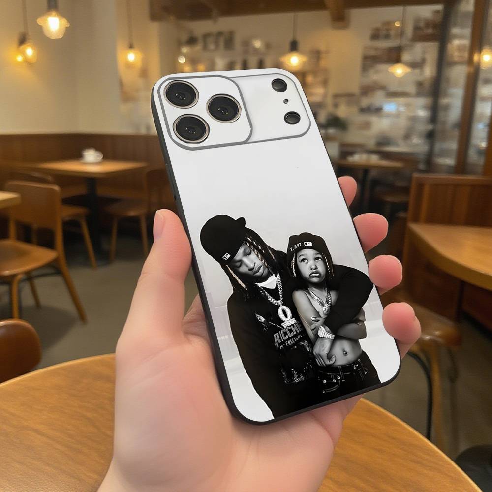 Rapper K-King V-Von Grandson Phone Case For iPhone 17,16,15,14,13,12,11,Pro,XS,Max,XR,Plus,E,SE4,Mini Black Soft Cover