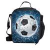 Borsa termica per il pranzo stampata con pallacanestro, borsa isolata, borsa bento, borsa a mano, borsa a tracolla per bambini per esterni