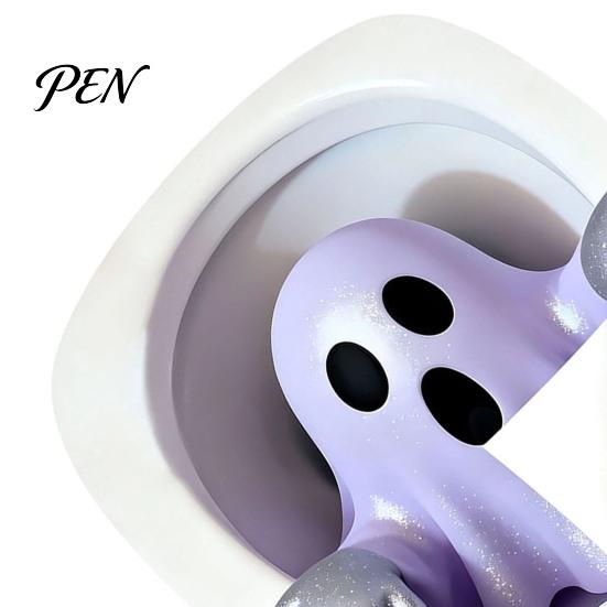Waterproof 3D Wall Art Halloween Ghost Toilet Lid Decal, Self-Adhesive Horrible Cover Easy Apply Stickers Seat Stickers, for Bathroom Restroom