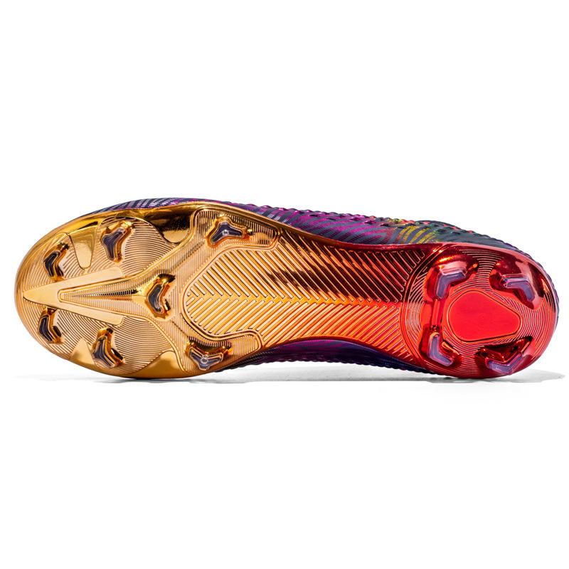 Gold-plated World Cup Thorn 15 Football Shoes Boys and Teenagers AG Long Nail Ping Training Shoes Sports Shoes