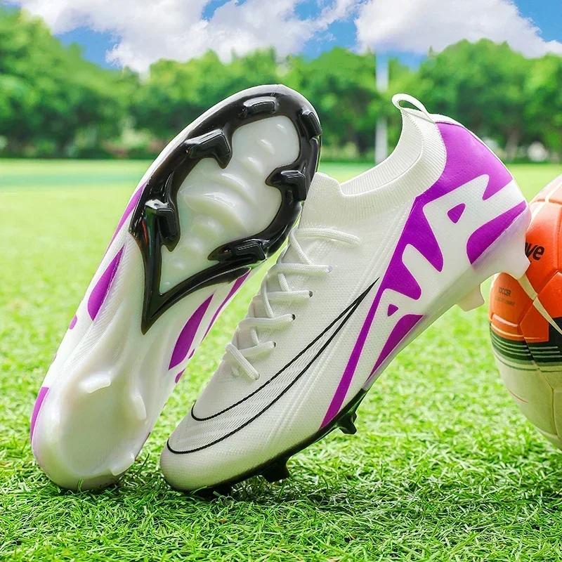 

Men Football Boots Non-Slip Grass Training Sport Ultralight Soccer Shoes Unisex Outdoor Sports Shoes Breathable Drop Shipping 35