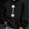 TRAIN HARD Men's Cozy Hoodie - Trendy Long Sleeve, Casual Pullover with Kangaroo Pocket for Fall & Winter