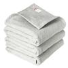 oruTa Imabari Towel Bath Towel Set of 3, Thin, Quick Drying, Made in Japan, Natural, 65x120cm, 100% Cotton, Gray