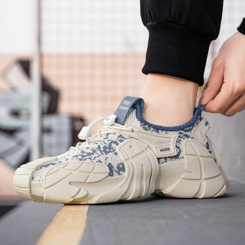 Fashion In The Forest Autumn-spring Sneakers High Shoes Boots Man Green Shoes For Sports Tines Snekers Snearkers Runing Sneeker