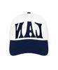 LANARCHIVE [8015] Reverse Font Ball Cap - Navy