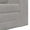 Grey Sleeper Sofa 148 X 71 X 83 Cm Velvet