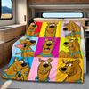 Halloween fantasy comedy adventure cartoon movie Scooby-Doo blanket soft home furnishing nap decoration four seasons warm Sherpa blanket U1