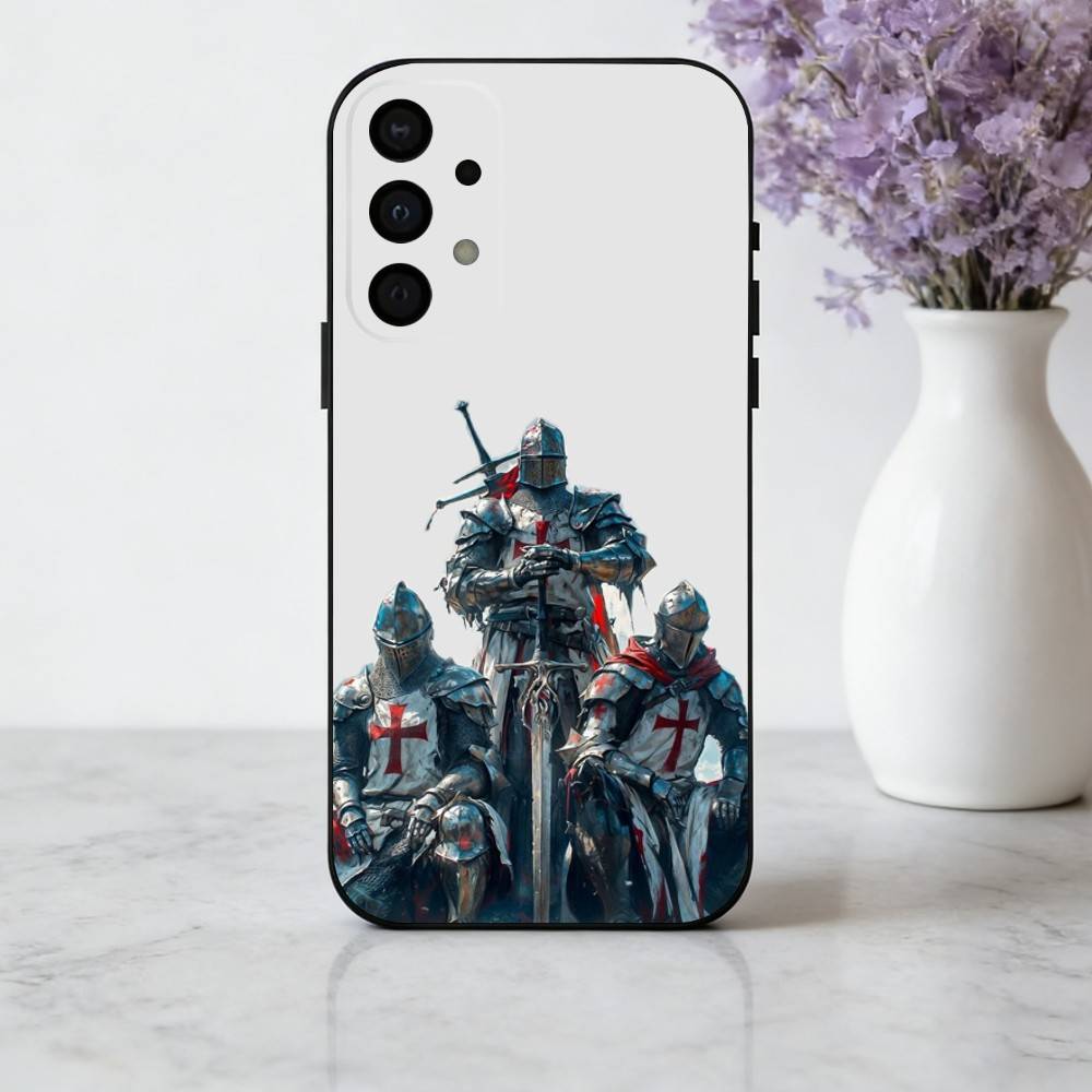 C-Crusaders-S T-Templar-R K-Knight Phone Case For Samsung Galaxy A73,A72,A71,A70,A53,A52,A51,Soft Silicone Black Cover