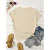 Smile Face Print Casual T-Shirt, Round Neck Short Sleeve Elastic Comfortable Sport T-Shirt, Women'S Blouse