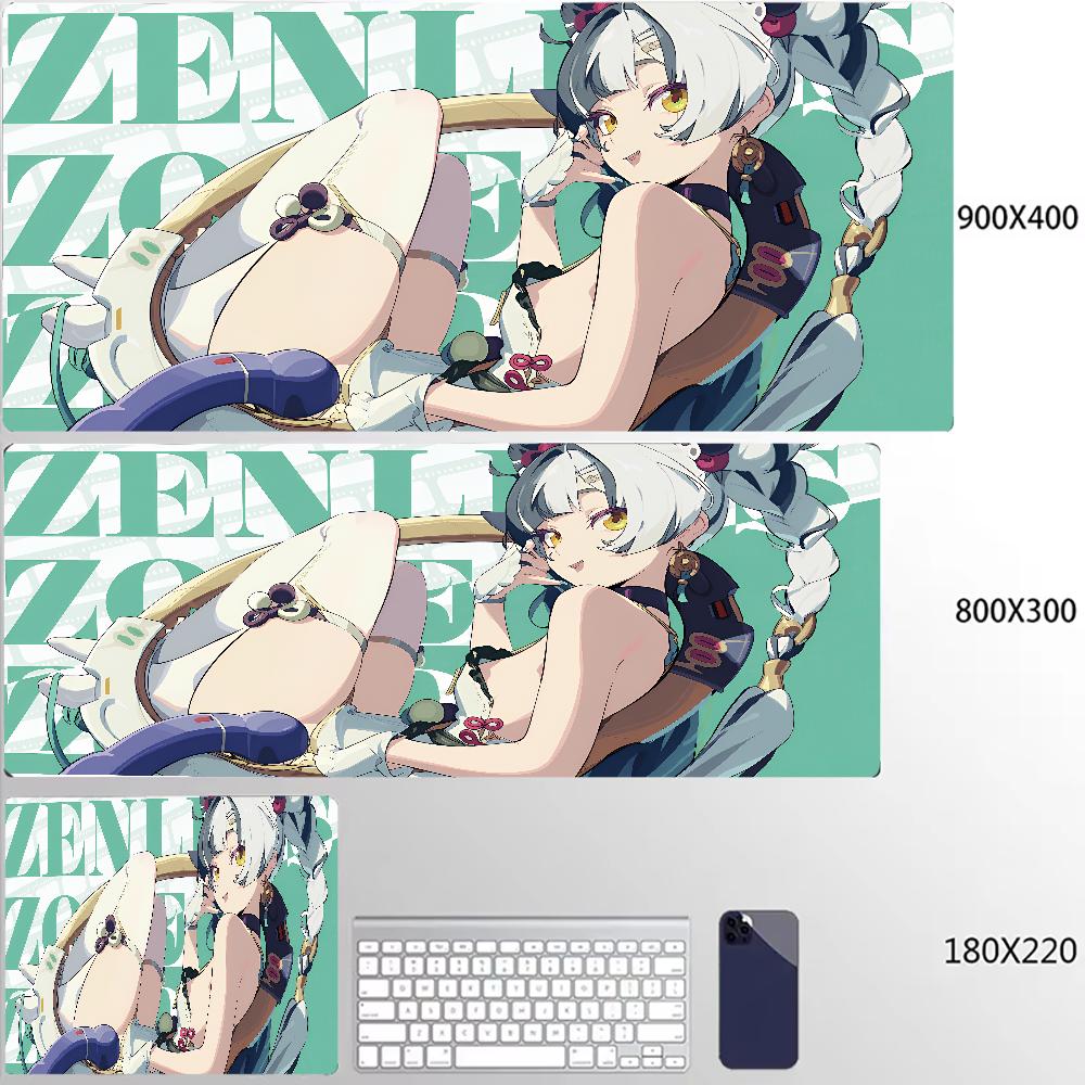 New Design Zenless Zone Zero Mouse Pad Ye Shunguang Remielle Sigrid XXL Large Mousepad Keyboard Pad Desk Mat Keyboard Mats