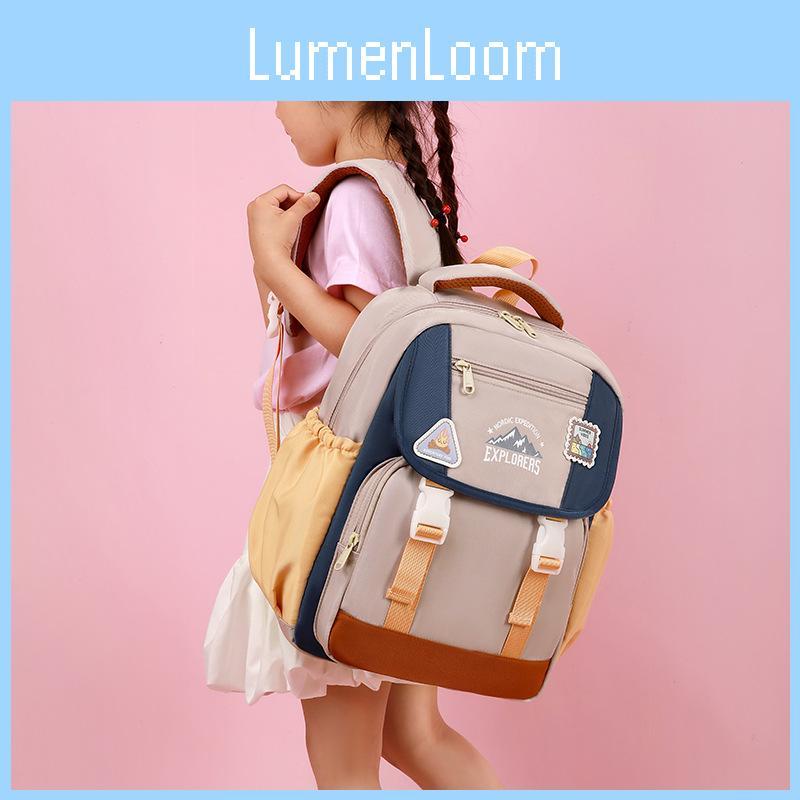 Explorers Letter Mountain Print Kids Backpack With Large Capacity And Comfortable Shoulder Straps For Preschoolers