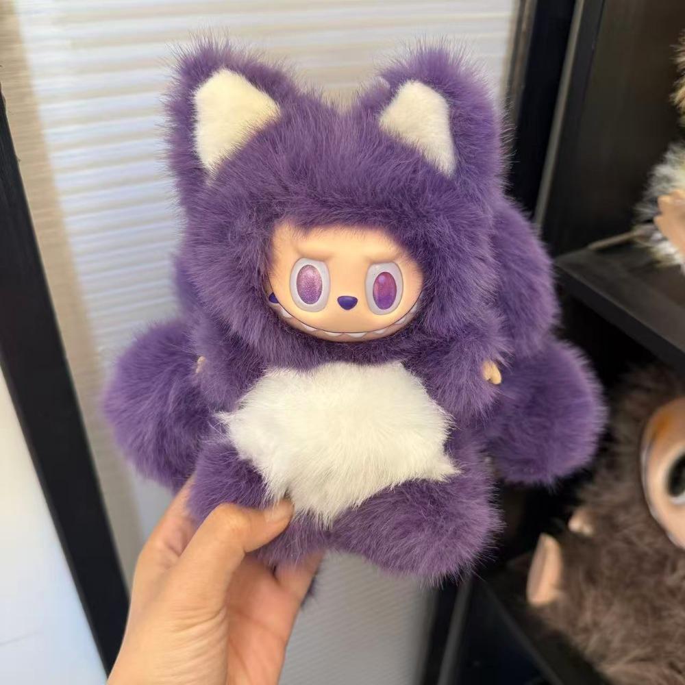 

Девятихвостая лиса превратилась в малыша Эрчуан Тренд Плей Слепая коробка Плюшевая игрушка Виниловое лицо Макарон Высококачественный Подвеска-украшение высокой версии