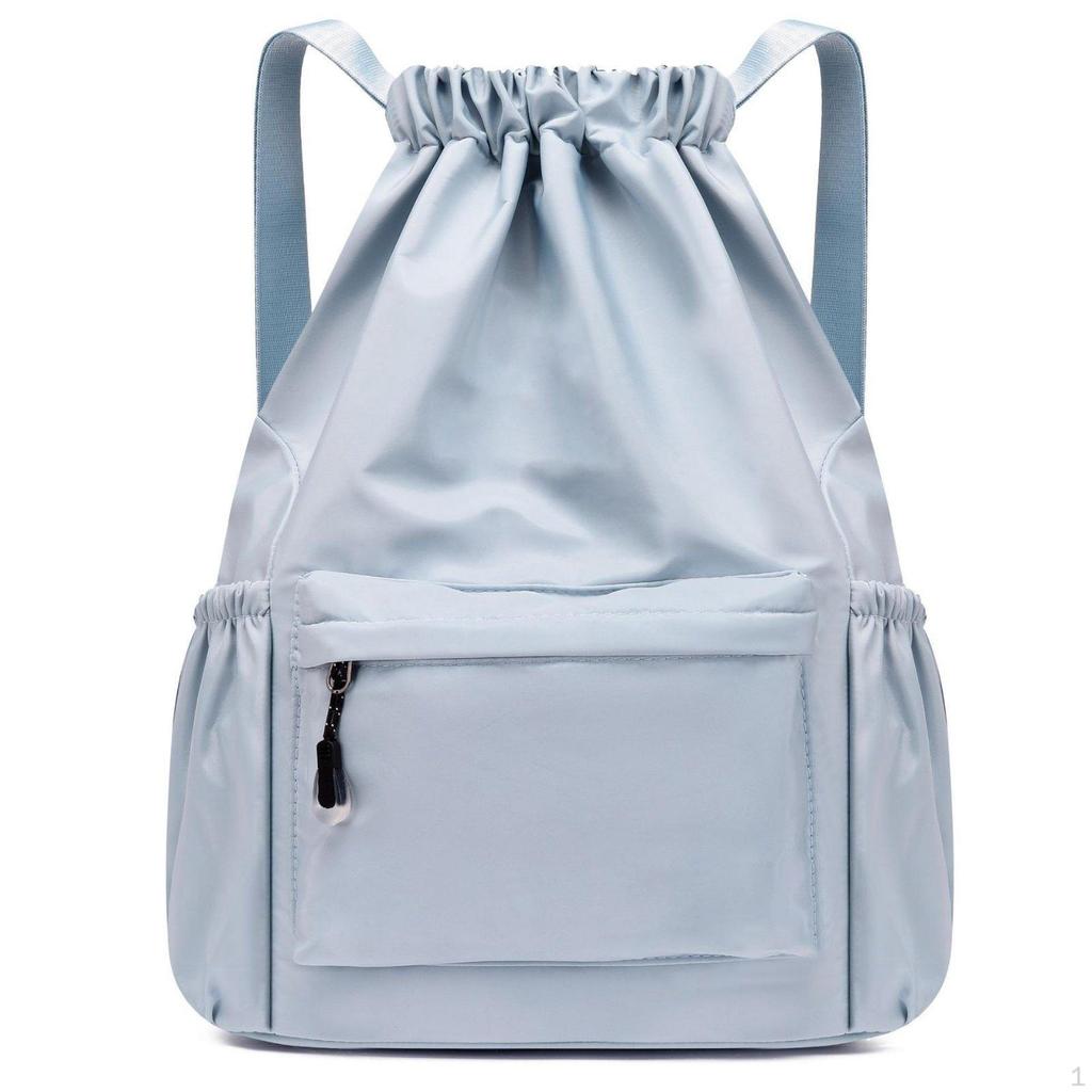 DampDry Compartment Separation Bag Large Capacity Drawstring Backpack Multiple Pockets Nylon Tote