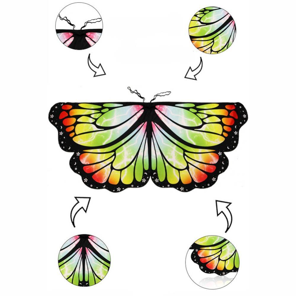 Costume Butterfly Cape Dressing Up Wing Cloak Cute Scarves & Wraps  Kids