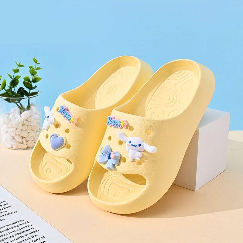 Cute Cartoon Character Summer Slippers For Girls With Soft Non-slip Eva Sole In Multiple Colors