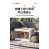 Cat Carrier Portable Foldable Hard-Sided Cat Carrier Box For Small Medium Kitten Puppy Outings Camping Walking Road Trip Hiking