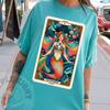 The Mermaid Tarot Card Shirt, Siren Mermaid Shirt, Witchy Vibes Beachy T-Shirt, Sea Creature Fantasy Shirt, Mermaidcore Shirt, Mermaid Mama