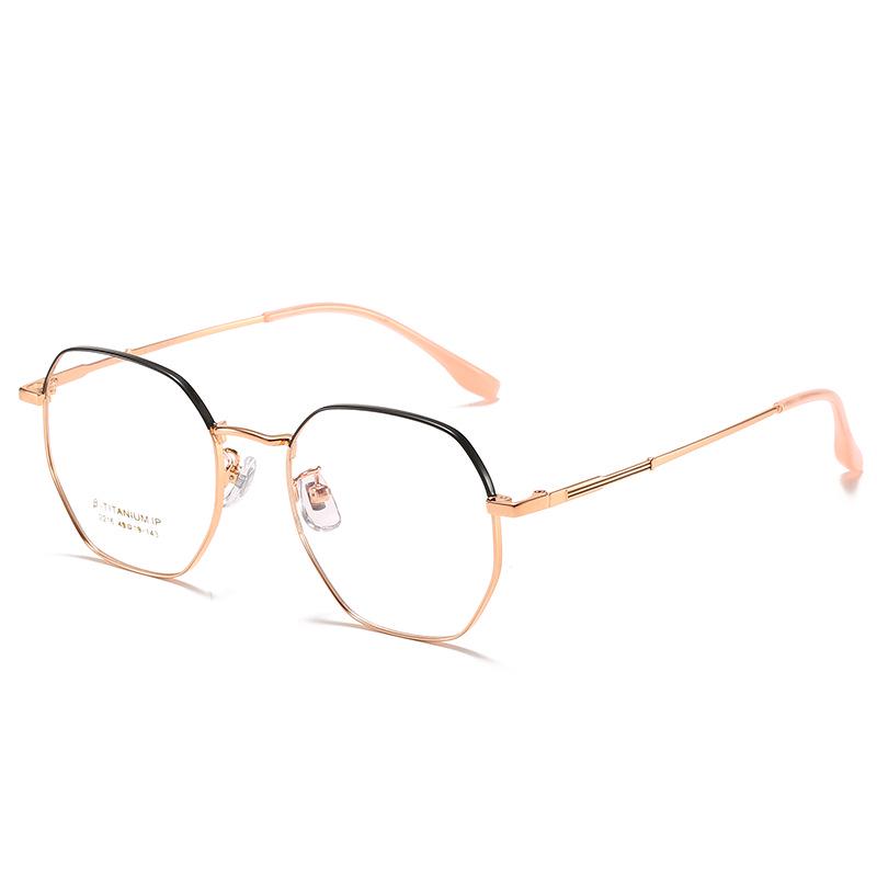 Ultra-Light Pure Titanium Myopia Glasses Frame with Anti-Blue Light for Students - Model 2216
