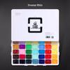 Blue Bamboo 42-Color Watercolor Set with Luminous White and Brushes, 80ml