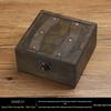 Chinesische Retro 8cm Holzschmuckschatulle - Vintage Klassisch Antik Kleine Schachtel