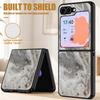 Gold Oil Marble Case For Samsung Z Flip 8 7 6 5 Luxury Leather Skin Hard Folding Phone Cover For Galaxy Z Flip8 Flip7 Flip6