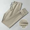 Men's Slim Fit Fleece Lined Winter Sports Sweatpants with Cuffs - Thickened Lambswool for Warmth