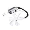 6 Inch RV Vent Fan D Type Mount Powerful Air Circulation Caravan Exhaust Fan White