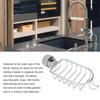 Aluminum and Plastic Sponge Drainer Rack Adjustable Sink Drainer Basket  Home Kitchen Bathroom