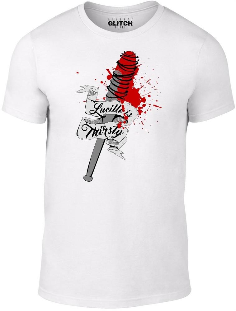 

Lucille is Thirsty Men s T-Shirt - Inspired by Walking Dead Zombies Walkers TV 4XL