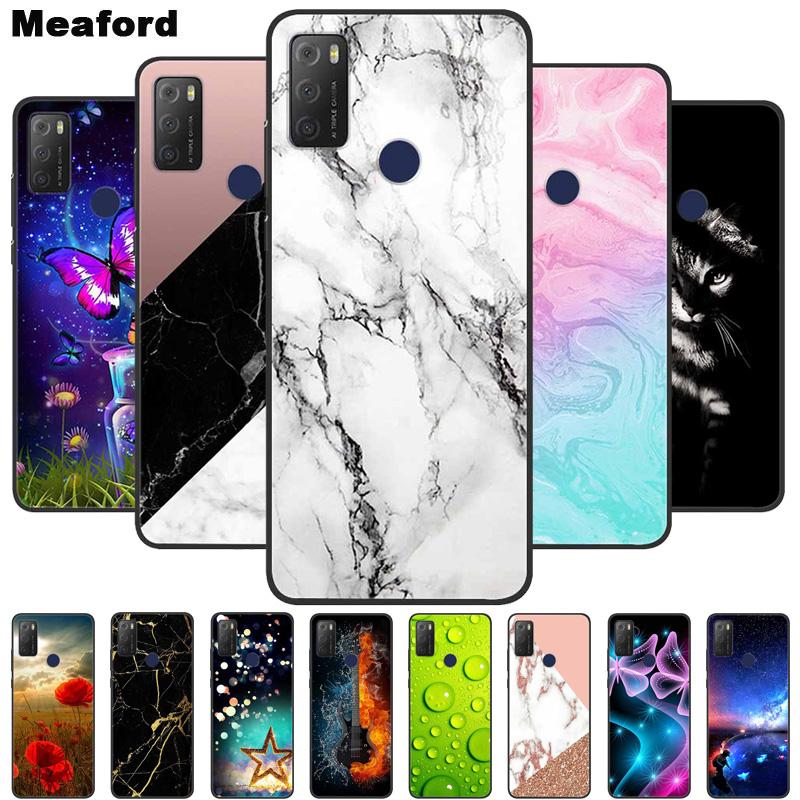 For TCL 20Y Case Marble Soft Silicone Back Wolf Shell for TCL 20E 6125F 6.52 Inch Fundas Phone Cover For TCL20Y 6156D 20 E Coque