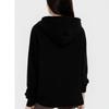 Fashionable Women's Loose Casual Solid Color Hooded Zippered Long Sleeve Jacket