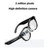 ABUO-Lecteur Audio Vidéo Musique Lunettes Intelligentes Traduction Temps Réel Caméra 2MP Appel Bluetooth Lunettes de Soleil