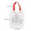 12Pcs DIY Graffiti Tote Bag Non Woven Grocery Bags for Children Arts and Crafts Color Filling Party
