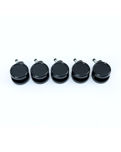 Ergohuman Replacement Nylon Casters for Ergohuman Pro EHP2, Set of 5 (One Chair), Black, 445637