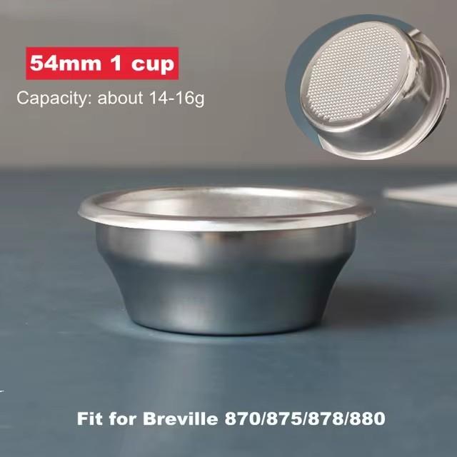 

Корзина для кофейного фильтра 58 мм 54 мм 51 мм Корзина портафильтра Для De longhi 1/2/4 чашки Для кофемашины Delonghi Breville as pictures