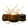 20x Brown Glass Jars 20g 20ml for Dark Glass Cream