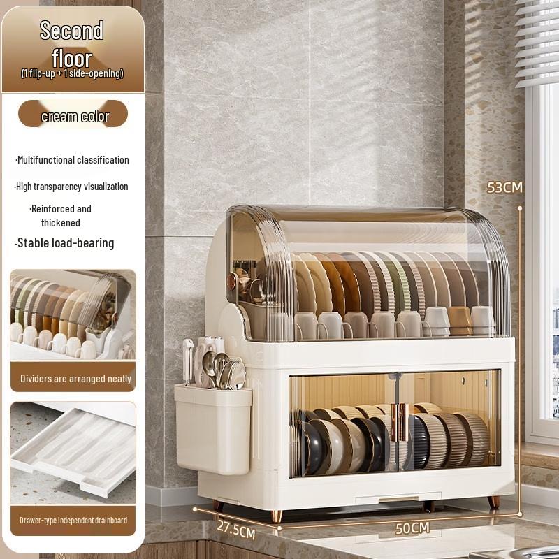 LETSFIND Covered Kitchen Dish Drying Rack