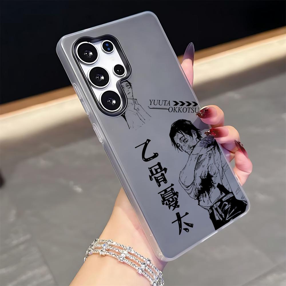 

Чехол для телефона J-Jujutsu Kaisen Yuta Okkotsues для Samsung S26 S25 S24 S23 S22 S21 FE Plus Ultra Черный 2-в-1 Гелевый силиконовый чехол Galaxy S21 FE 5G