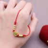 Adjustable Red Gourd Bracelet for Women - Year of the Rat, Versatile & Stylish