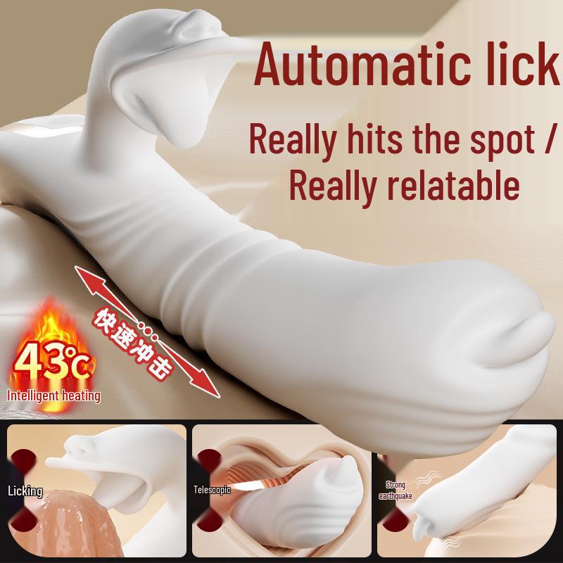 Long Love Automatic Thrusting Vibrator & Masturbator for Women – Massage AV Stick Adult Sex Toy.