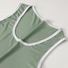 2Pcs/Set Men Pajamas Set U-Neck Sleeveless Vest Elastic Waist Wide Leg Shorts Set Summer Sleepwear Home Wear