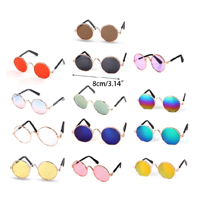 Pet Sunglasses Retro Dogs Round Sunglass Cosplays Accessory for Cats Small Dogs