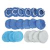 20 Pieces 6in Car Polisher Pad Polishing Buffing Bonnet Set Microfiber for Cars Motorcycles Ships