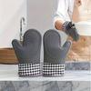 Silicone Oven Mitts - Soft, Comfortable, and Lightweight Kitchen Gloves for Easy Cleaning - Ideal for Baking and Cooking