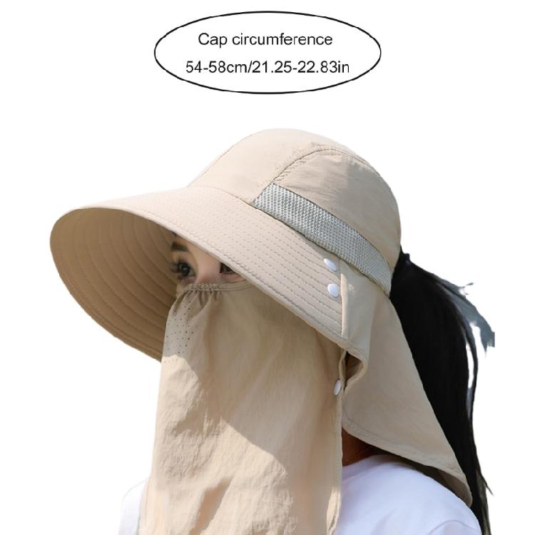 Wide Brims Sun Hat Sun Protective Face Covers Hat for Women Fishing Cycling