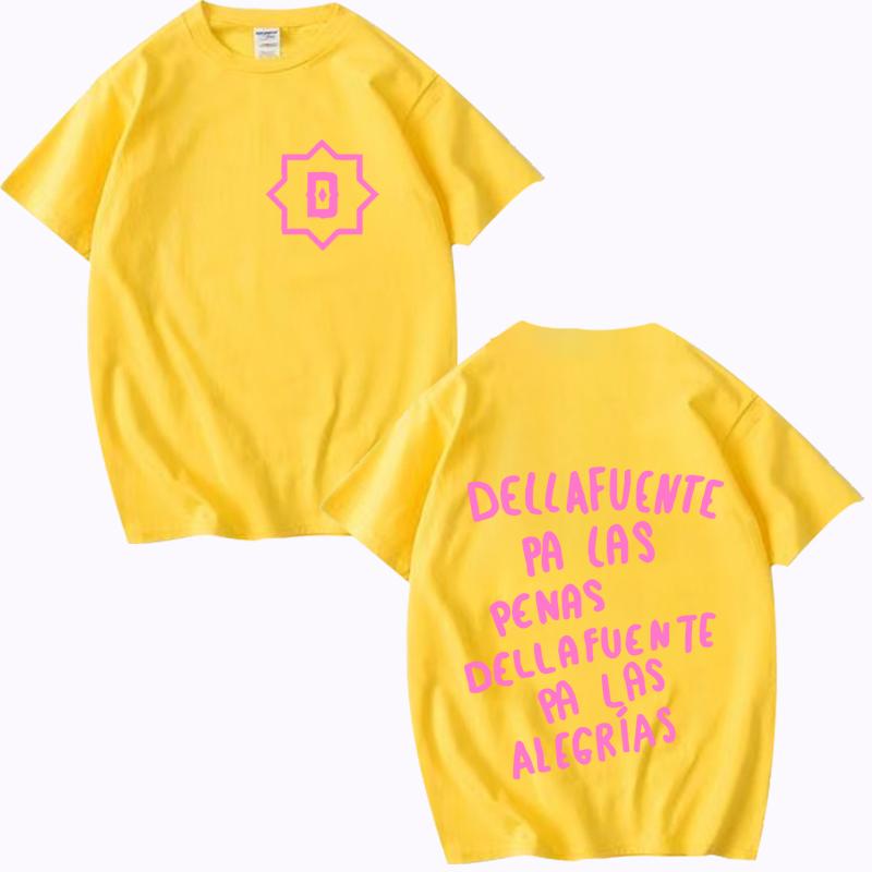 Rapper Dellafuente Pa Las Penas Dellafuente Pa Las Alegrías Graphic T Shirt men women Oversized 100% Cotton loose Unisex tops