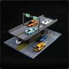 Miniature Overpass Parking Scene Assembly Kit 1:64 Scale Bridge Multi Levels Design Elevated