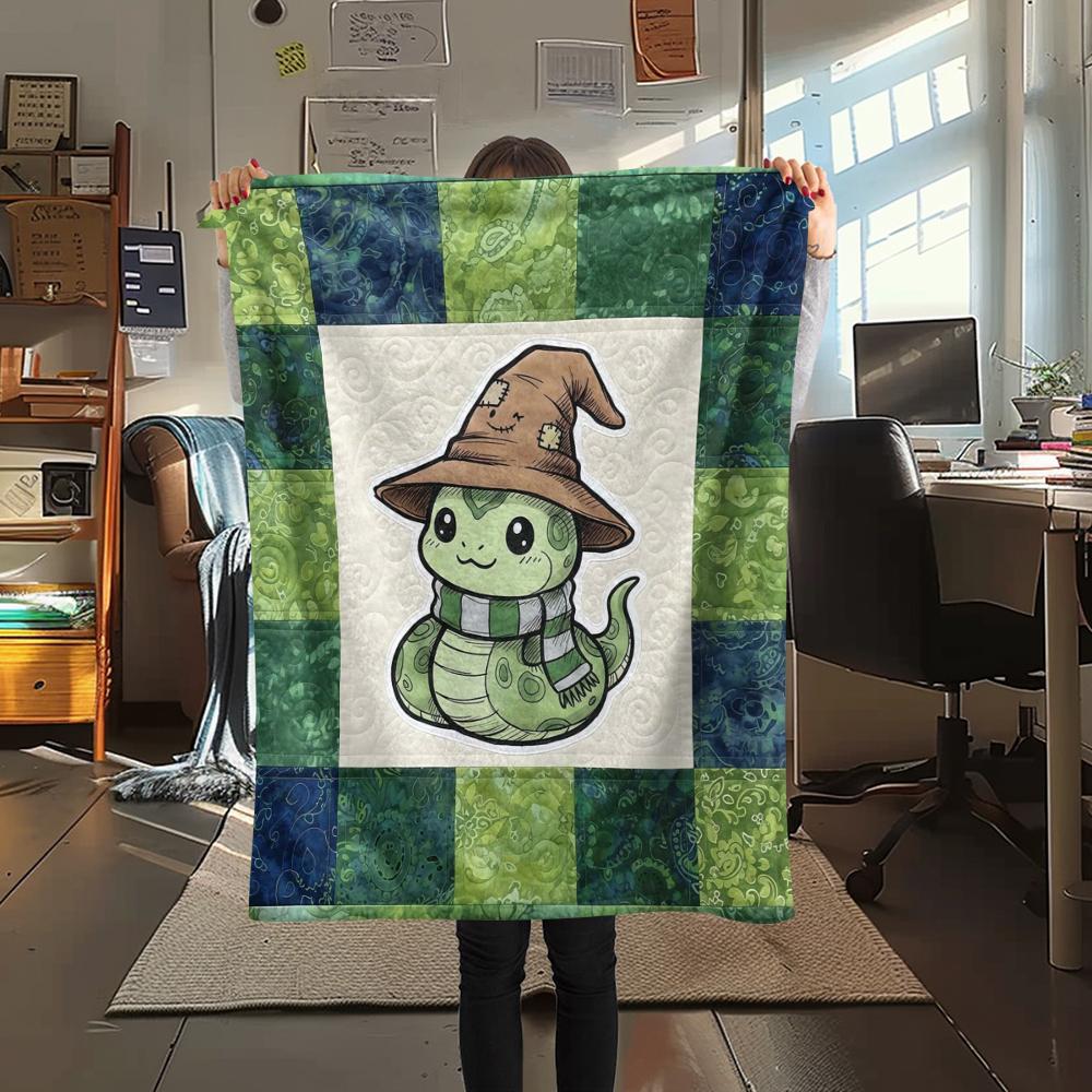 1 Manta de Franela con Estampado de Dibujos Animados, Alta Calidad, Cómoda para Todas las Estaciones, Decoración del Hogar, Calidez y Confort, Perfecta para Regalo de Navidad o Cumpleaños